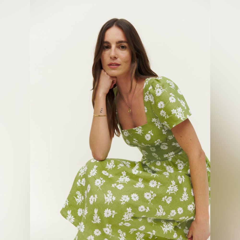 Reformation linen Pacome dress NWT